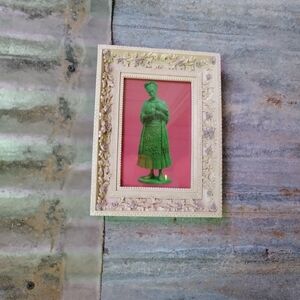 Frida Plastic Army Man Framed Art Print Mexican Folk Art